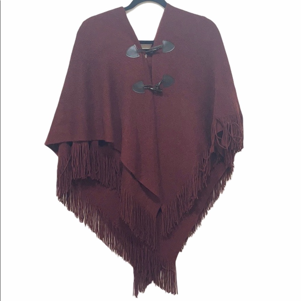 David & Young Women's Bar Toggle Poncho